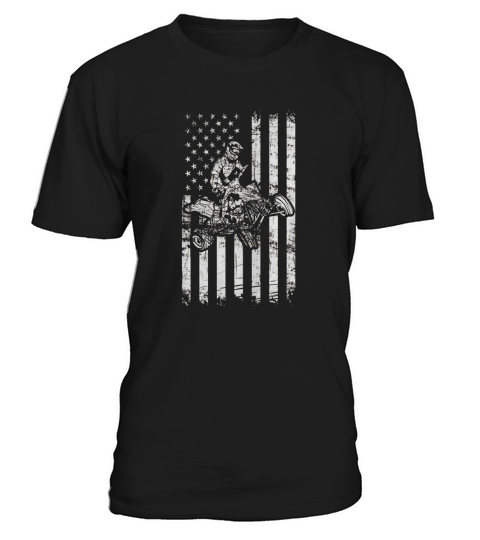 American Flag cool Four Wheeler Quad Bike ATV T-Shirt Gift T-Shirt Unisex