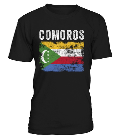 Comoros Flag Distressed - Comoran Flag T-Shirt Unisex