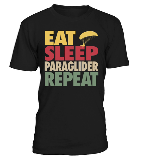 Eat Sleep Paraglider Repeat VINTAGE EDITION T-Shirt Unisex