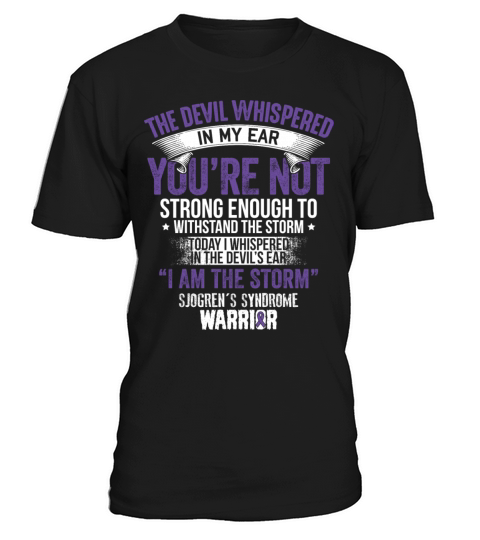 The Devil Sjogrens Syndrome Awareness Ribbon Shirt T-Shirt Unisex