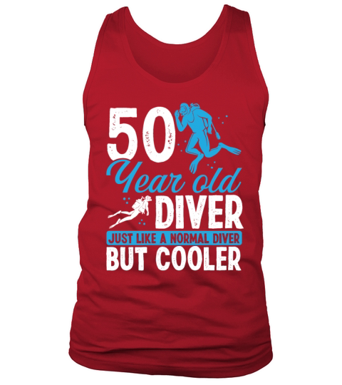 50th Birthday Scuba Divers Scuba Diving 50 Years Tank Top Unisex