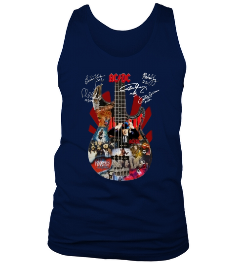 ACDC Guitarist Signatures shirt Tank Top Unisex