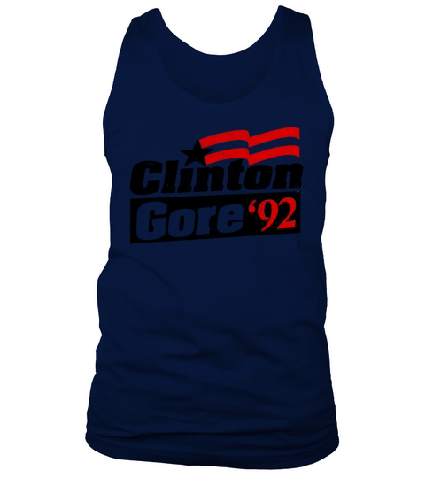 Clinton Gore 92 Vintage Bill Clinton President Tank Top Unisex