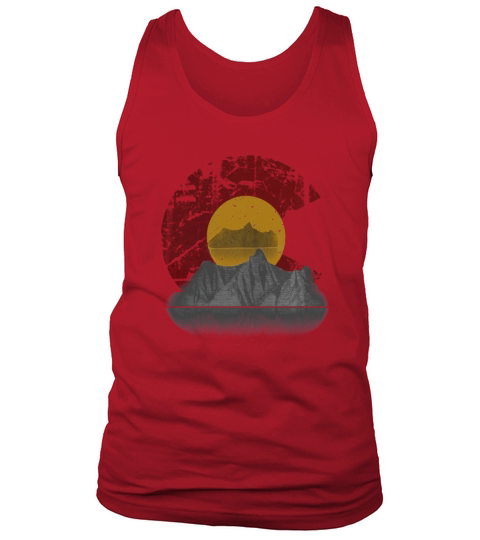 Colorado state flag mountain Tank Top Unisex