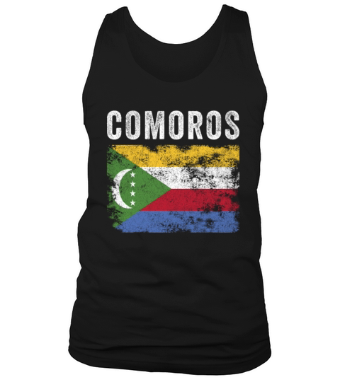 Comoros Flag Distressed - Comoran Flag Tank Top Unisex