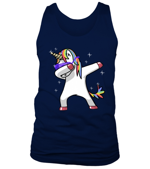 Dabbing Unicorn Shirt Dab Hip Hop Funny Magic Tank Top Unisex
