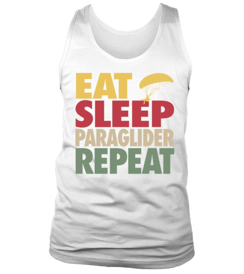 Eat Sleep Paraglider Repeat VINTAGE EDITION Tank Top Unisex