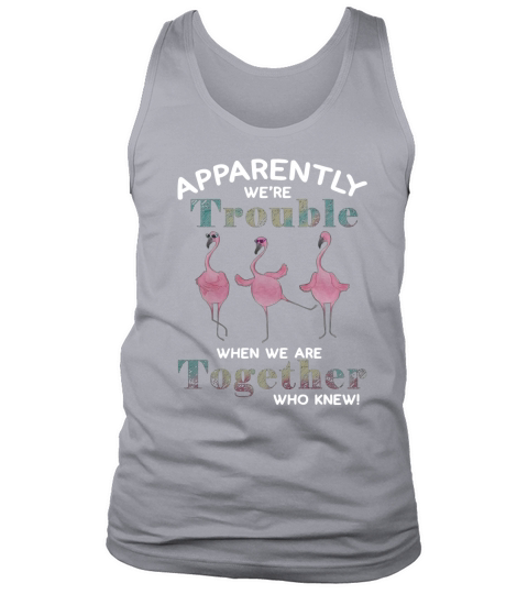 Flamingos apparently were trouble when we are together who knew - Ladies Flowy Tank Tank Top Unisex