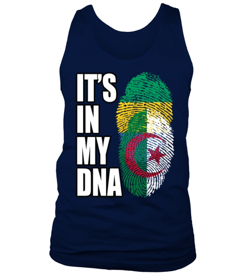 Gambian And Algerian Mix Heritage DNA Flag Tank Top Unisex