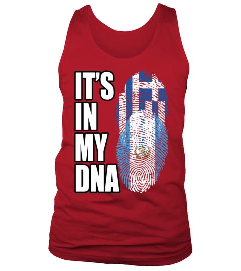 Greek And Guatemalan Mix Heritage DNA Flag Tank Top Unisex