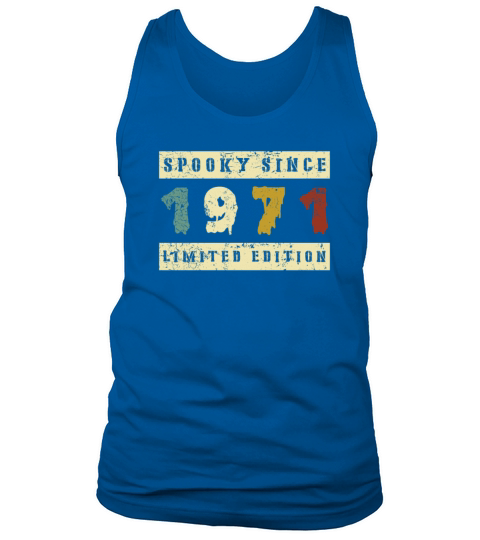 Halloween Spooky Since 1971 Retro Birth Year Tank Top Unisex