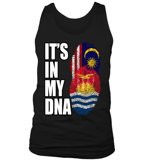 Malaysian And Kiribati Mix Heritage DNA Flag Tank Top Unisex