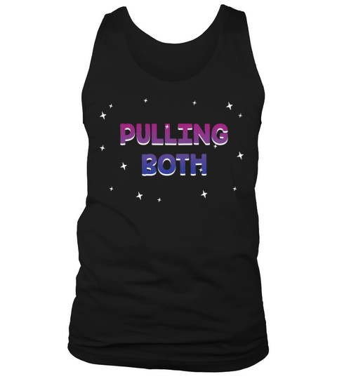 Pulling Both Bisexual LGBTQ Bi Pride Couples Funny Tank Top Unisex
