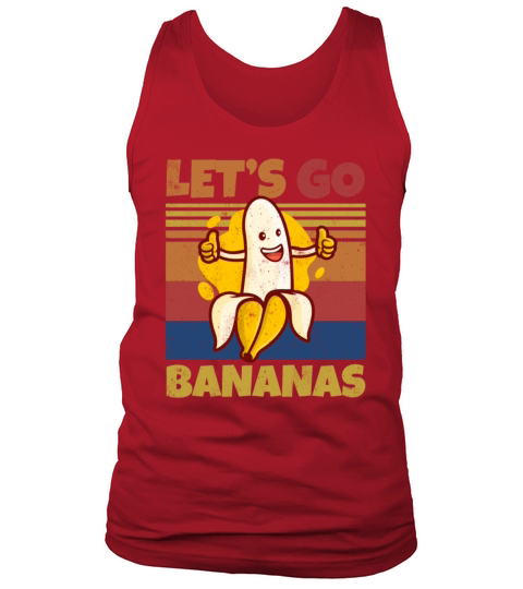 Retro Lets Bananas Funny Thumbs Banana Tank Top Unisex