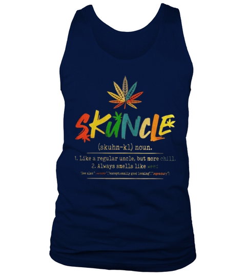 Skuncle Like A Regular Uncle But More Chill Colorful Tank Top Unisex