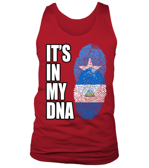 Somali And Nicaraguan Vintage Heritage DNA Flag Tank Top Unisex