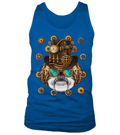 Steampunk Shih Tzu Medieval Victorian Steam Powere Tank Top Unisex