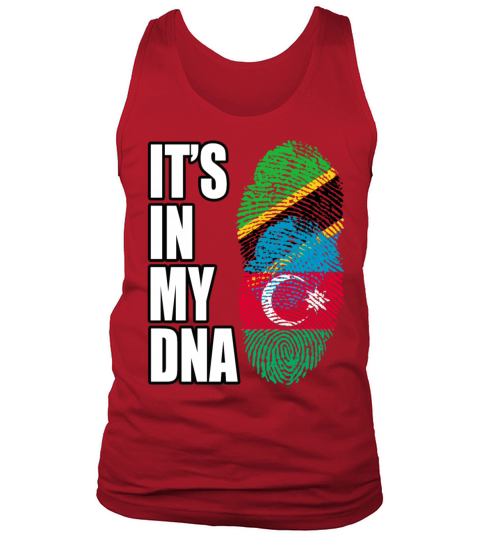 Tanzanian And Azerbaijani Vintage Heritage DNA Fla Tank Top Unisex