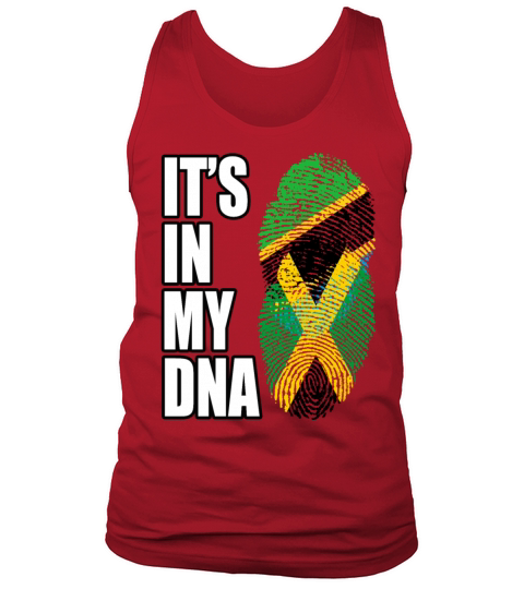 Tanzanian And Jamaican Vintage Heritage DNA Flag Tank Top Unisex