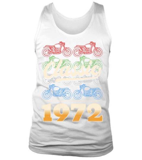 Vintage 1972 Original Parts Motorcycle Rider Tank Top Unisex