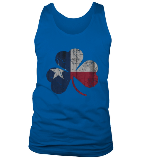 Vintage Irish Flag of Texas Shamrock Tank Top Unisex
