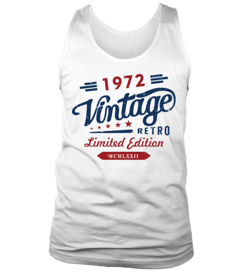 Vintage Retro 1972 Limited Edition Tank Top Unisex
