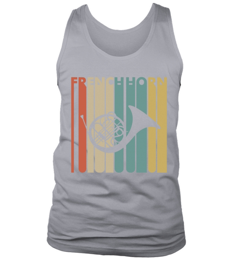 Vintage Style French Horn T shirt Tank Top Unisex