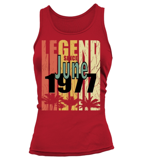 1977 vintage born in June gift Tank top Woman