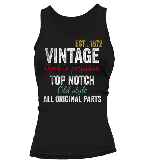50th Birthday - Vintage 1972 Aged to Perfection Tank top Woman