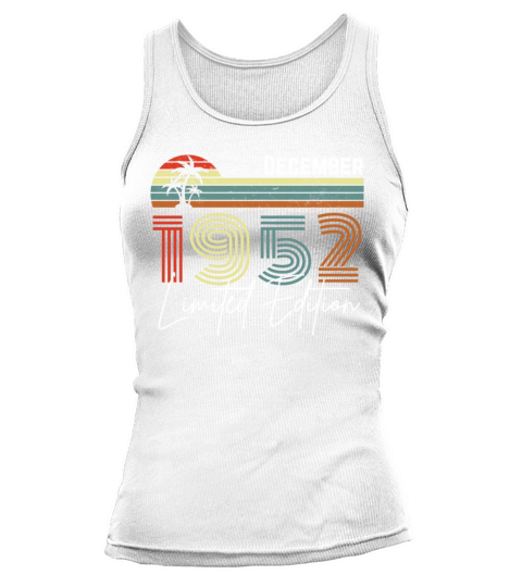 70 Years December 1952 Vintage Limited Edition Tank top Woman