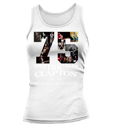 75 Years Of Eric Clapton Signature Thank You For Your Music shirt Tank top Woman