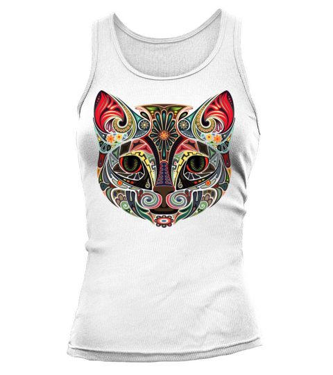 Cat Face MultiColor Tank top Woman