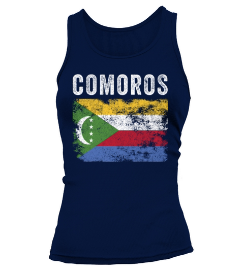 Comoros Flag Distressed - Comoran Flag Tank top Woman