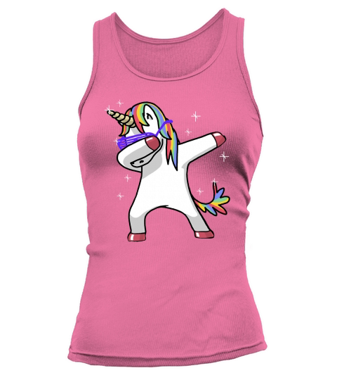 Dabbing Unicorn Shirt Dab Hip Hop Funny Magic Tank top Woman