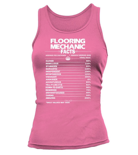 FLOORING MECHANIC Job Fact Tank top Woman