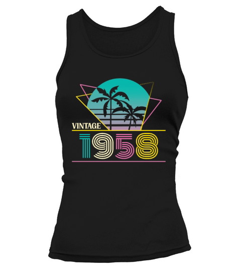 Funny Birthday Born in 1958 Limited Edition Tank top Woman