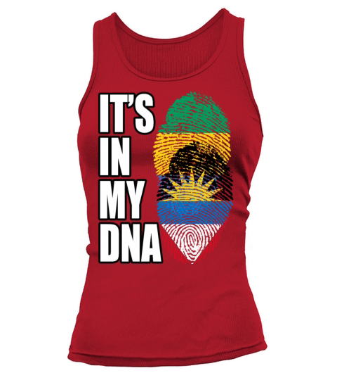 Gambian And Antiguan Mix Heritage DNA Flag Tank top Woman