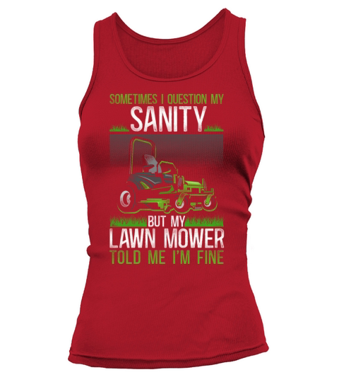 Lawn Mower Mowing Dad Father Tank top Woman