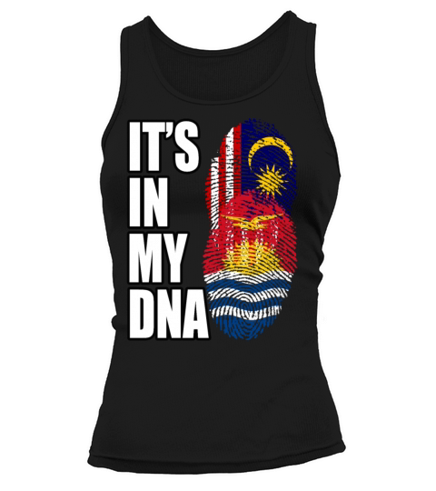 Malaysian And Kiribati Mix Heritage DNA Flag Tank top Woman
