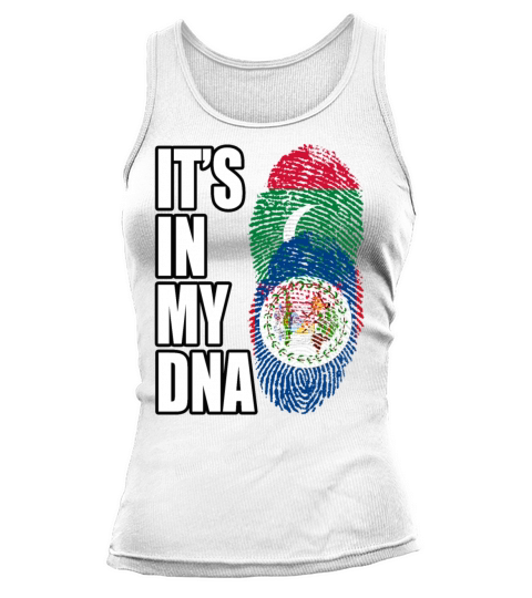 Maldivian And Belizean Mix Heritage DNA Flag Tank top Woman