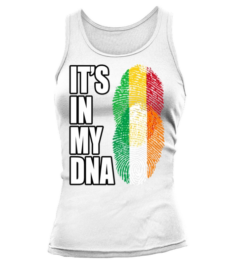 Malian And Irish Mix Heritage DNA Flag Tank top Woman