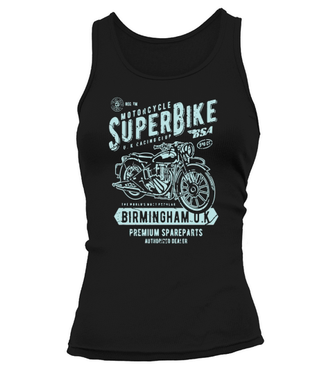 Motorcycle Superbike Retro Vintage Distressed Design Tank top Woman