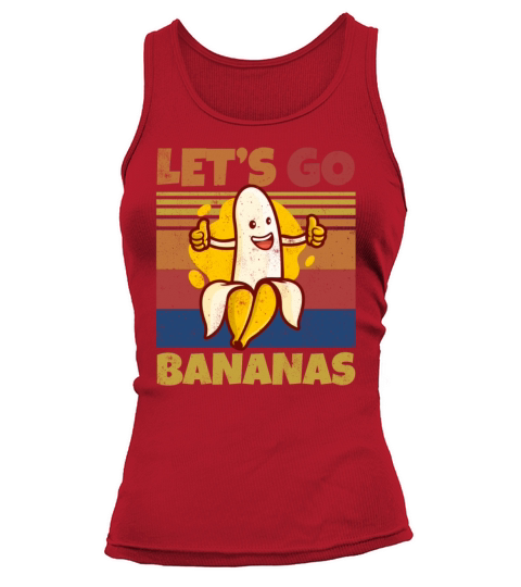 Retro Lets Bananas Funny Thumbs Banana Tank top Woman
