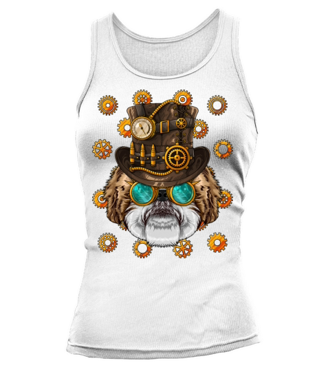Steampunk Shih Tzu Medieval Victorian Steam Powere Tank top Woman