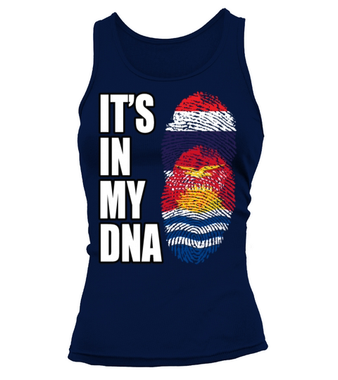 Thai And Kiribati Vintage Heritage DNA Flag Tank top Woman