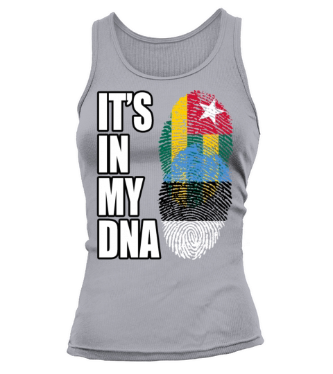 Togolese And Estonian Mix Heritage DNA Flag Tank top Woman