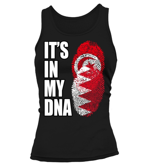 Tunisian And Bahraini Mix Heritage DNA Flag Tank top Woman