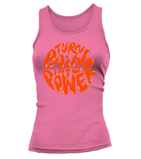 turn paint into power art quote lettering Tank top Woman