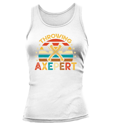 Vintage Style Crossed Axe Throwing Axepert Tank top Woman