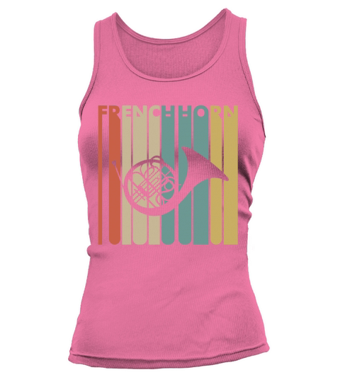 Vintage Style French Horn T shirt Tank top Woman